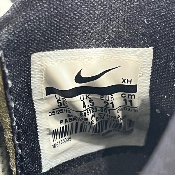 Nike Lebron Soldier IXTD Baby Gray Size 5C /11CM Basketball Trainers Velcro - Picture 10 of 10